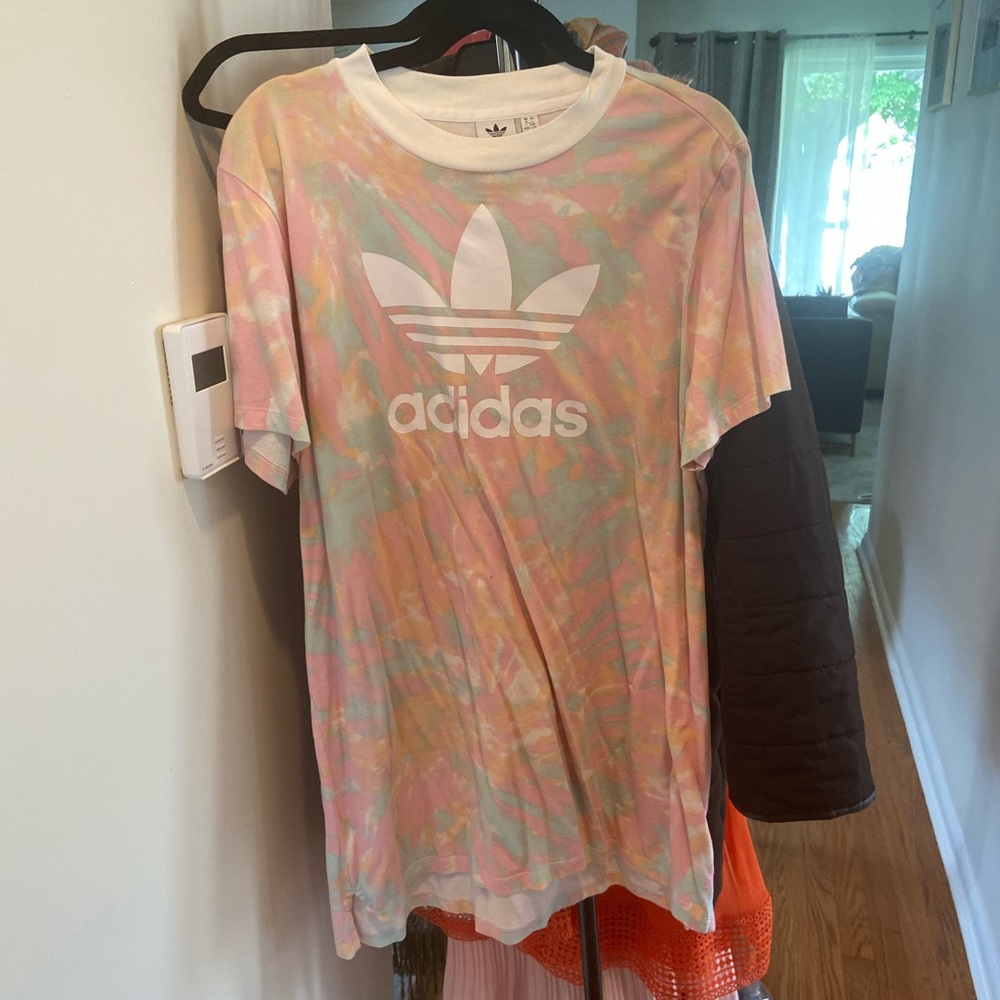 Adidas tie dye tshirt dress - worn once